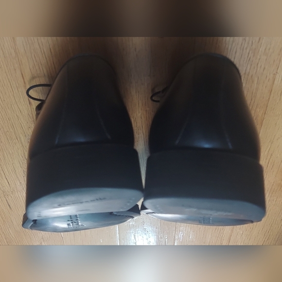 CAMPANILE "DERBY LACCI LISCIO" MEN'S BLACK LEATHER DRESS OXFORDS SIZE 10 ITALY - Picture 11 of 14